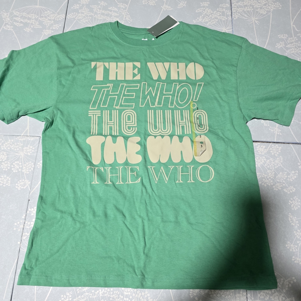 The Who Band Tee Shirt, Size S, Green, Short Sleeve, Classic Rock.